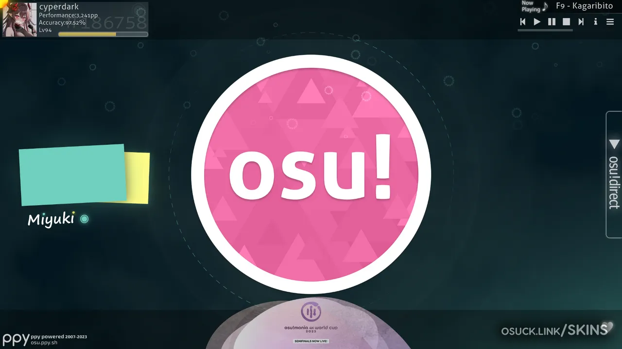 Shiba Miyuki osu skin showcase (dotdot feat. ck) 