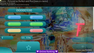 Blue Shades osu skin,Blue Shades osu skin,minimalistic osu skin,