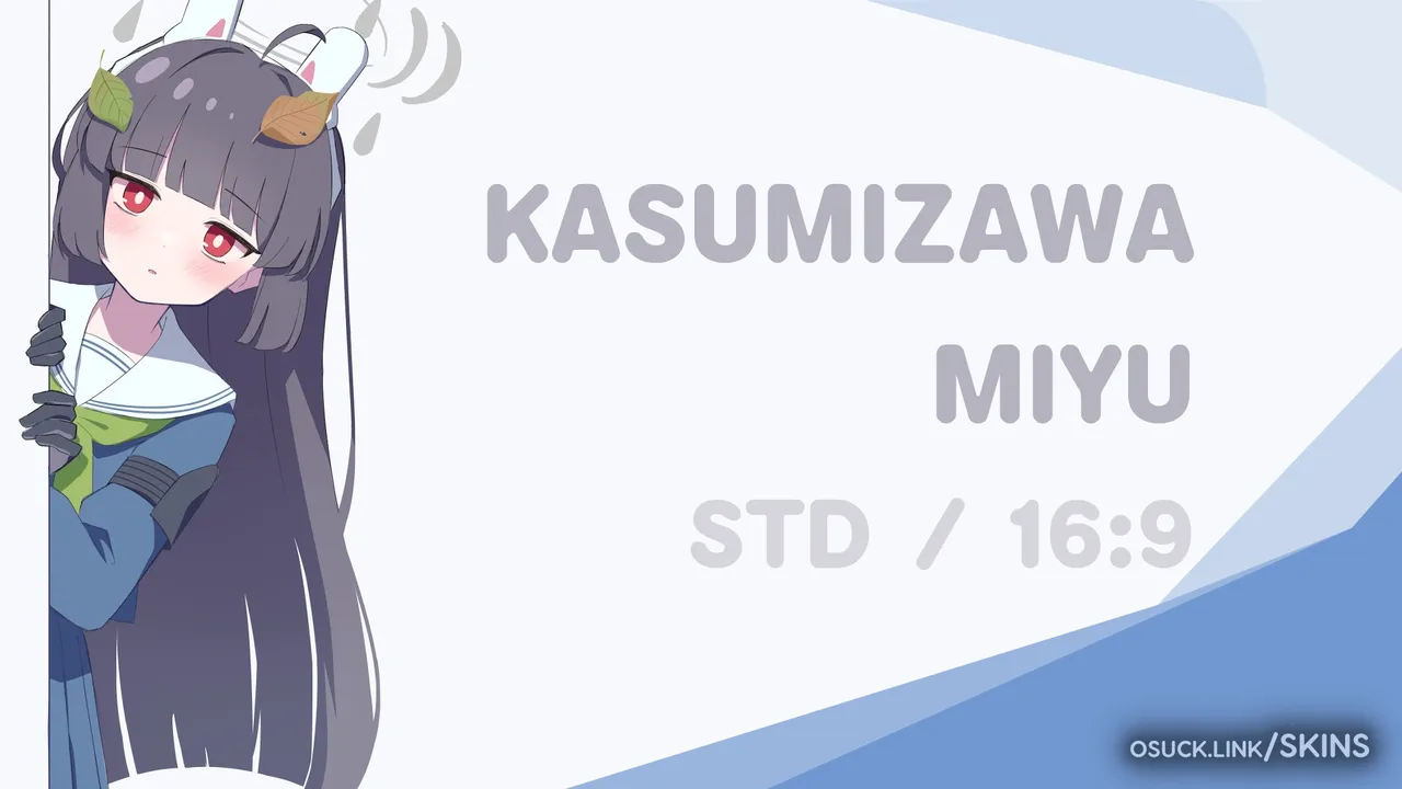 Blue Archive - Kasumizawa Miyu v1.1 osu skin - osu! skins (v0.9.0-beta)