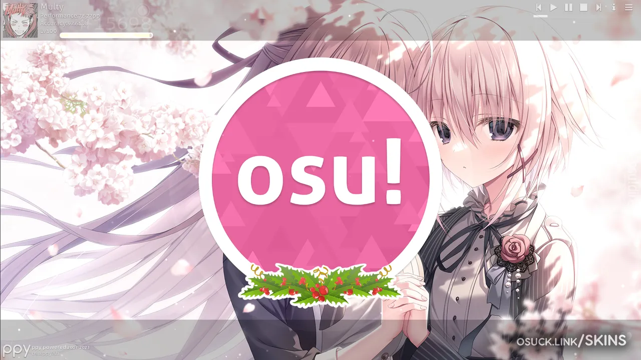 Sakura no Uta - The tear flows because of tenderness v1.0 osu skin - osu!  skins (v0.9.0-beta)