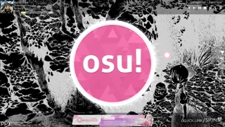 ushio osu skin,ushio osu skin,minimalistic osu skin,black and white osu skin,anime osu skin,