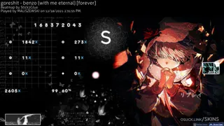 ushio osu skin,ushio osu skin,minimalistic osu skin,black and white osu skin,anime osu skin,