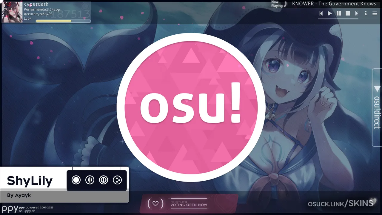 Shylily v1.0 osu skin - osu! skins (v0.9.0-beta)