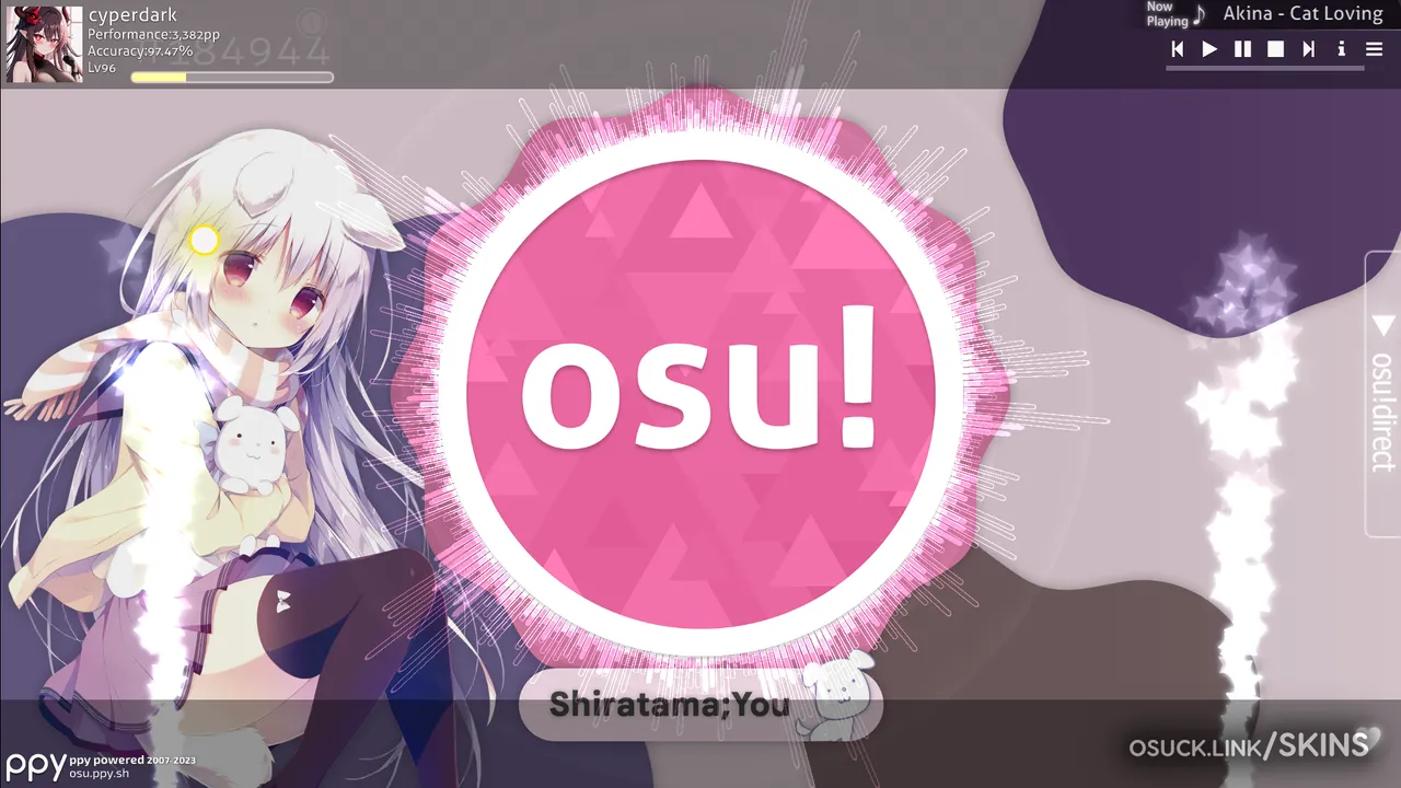 Shiratama;You v1.0 osu skin - osu! skins (v0.9.0-beta)