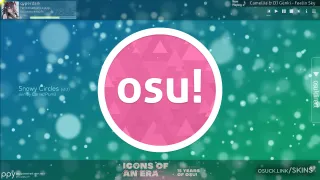 Snowy Circles osu skin,Snowy Circles osu skin,minimalistic osu skin,