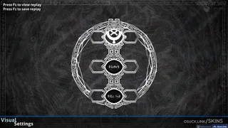 [<o>] [VISIONS] osu skin,[<o>] [VISIONS] osu skin,monochrome osu skin,